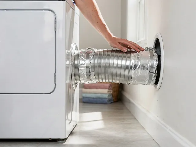 Professional dryer vent hose installation by Fort Myers Dryer Vent Cleaning in Fort Myers